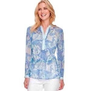 J. MCLAUGHLIN • Athena Paisley Two Piece Tunic Detachable Cami Top